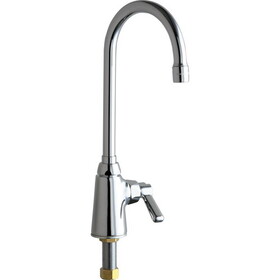 Chicago Faucets C350E35ABCP "Ecast" Single Hole Bar Faucet