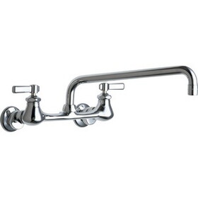 Chicago Faucets C540LDL12ABCP Two Handle Kitchen Faucet