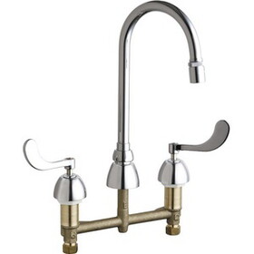 Chicago Faucets 786-E29ABCP Two Handle Kitchen Faucet