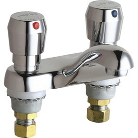 Chicago Faucets 802-665ABCP 4'' Centerset Bathroom Sink Faucet