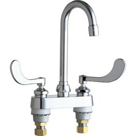 Chicago Faucets 895-317ABCP Two Handle Kitchen Faucet