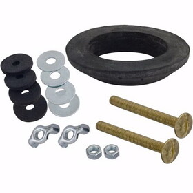 Jones Stephens 143604 5/16" x 3" Tank to Bowl Bolt Kit with Fit-All Gasket and Two Bolts