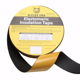 Jones Stephens 800-EL-018-JS 1/8" x 2" x 30' Foam Insulation Tape, Black