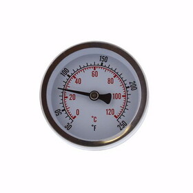 Jones Stephens J40703 2-1/2" Dial Thermometer with 1/2" MPT Connection