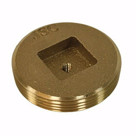 Jones Stephens P54400 4" Brass Plug For Extension Cover 4-1/2" OD
