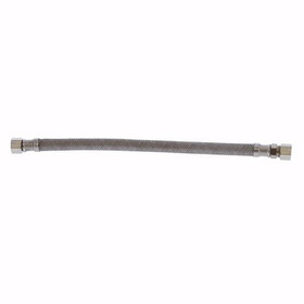 Jones Stephens S04240 3/8" OD x 3/8" Compression x 12" Braided Stainless Steel Delta Style Faucet Connector