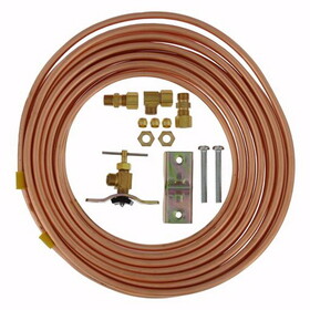 Jones Stephens S92030 1/4" x 25' Ice Maker Installation Kit with Copper Tubing<br>