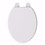 Jones Stephens U004WD00 White Molded Wood Utility Toilet Seat, Closed Front with Cover, Elongated, Price/EACH