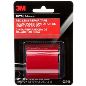 3M 03441 3M Red Lens Repair Tape, Automotive, 3441SRP, Patches Cracks, 1.875&#34; x 60&#34;, 1 Roll