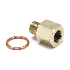 AutoMeter 2265 FITTING; ADAPTER; METRIC; M10X1 MALE TO 1/8in. NPTF FEMALE; BRASS