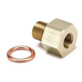 AutoMeter 2266 FITTING; ADAPTER; METRIC; M12X1 MALE TO 1/8in. NPTF FEMALE; BRASS