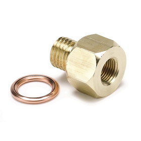 AutoMeter 2277 FITTING; ADAPTER; METRIC; M12X1.5 MALE TO 1/8in. NPTF FEMALE; BRASS
