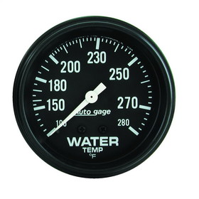 AutoMeter 2313 GAUGE; WATER TEMPERATURE; 2 5/8in. 100-280deg.F; MECHANICAL; BLACK; AUTOGAGE