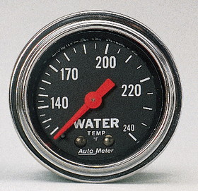 AutoMeter 2432 GAUGE; WATER TEMP; 2 1/16in.; 120-240deg.F; MECHANICAL; TRADITIONAL CHROME
