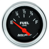 AutoMeter 2516 GAUGE; FUEL LEVEL; 2 1/16in.; 240OE TO 33OF; ELEC; TRADITIONAL CHROME