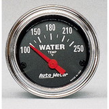 AutoMeter 2532 GAUGE; WATER TEMP; 2 1/16in.; 100-250deg.F; ELECTRIC; TRADITIONAL CHROME