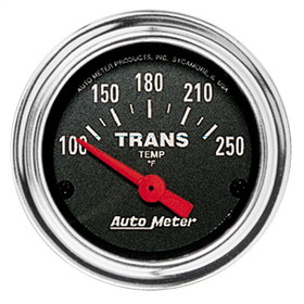 AutoMeter 2552 GAUGE; TRANS TEMP; 2 1/16in.; 100-250deg.F; ELECTRIC; TRADITIONAL CHROME