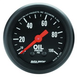 AutoMeter 2604 GAUGE; OIL PRESS; 2 1/16in.; 100PSI; MECHANICAL; Z-SERIES