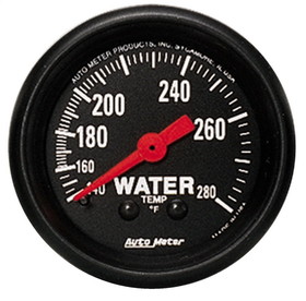 AutoMeter 2606 GAUGE; WATER TEMP; 2 1/16in.; 140-280deg.F; MECHANICAL; Z-SERIES