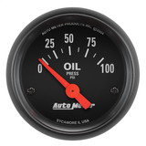 AutoMeter 2634 GAUGE; OIL PRESSURE; 2 1/16in.; 100PSI; ELECTRIC; Z-SERIES