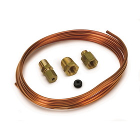 AutoMeter 3224 TUBING; COPPER; 1/8in.; 6FT. LENGTH; INCL. 1/8in. NPTF BRASS COMPRESSION FITTING
