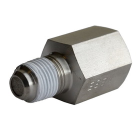 AutoMeter 3279 FITTING; SNUBBER ADAPTER; 1/8in. NPT FEMALE TO 1/8in. NPT MALE; SST; FOR FUEL PR