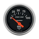 AutoMeter 3327 GAUGE; OIL PRESSURE; 2 1/16in.; 100PSI; ELECTRIC; SPORT-COMP