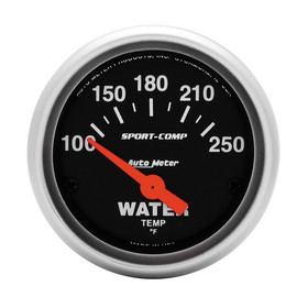 AutoMeter 3337 GAUGE; WATER TEMP; 2 1/16in.; 100-250deg.F; ELECTRIC; SPORT-COMP
