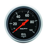 AutoMeter 3421 GAUGE; OIL PRESSURE; 2 5/8in.; 100PSI; MECHANICAL; SPORT-COMP