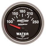 AutoMeter 3637 GAUGE; WATER TEMP; 2 1/16in.; 100-250deg.F; ELECTRIC; SPORT-COMP II
