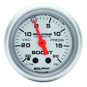 AutoMeter 4301 GAUGE; VAC/BOOST; 2 1/16in.; 30INHG-20PSI; MECHANICAL; ULTRA-LITE