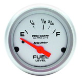 AutoMeter 4315 GAUGE; FUEL LEVEL; 2 1/16in.; 73OE TO 10OF; ELEC; ULTRA-LITE
