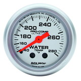 AutoMeter 4331 GAUGE; WATER TEMP; 2 1/16in.; 140-280deg.F; MECHANICAL; ULTRA-LITE
