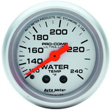 AutoMeter 4332 GAUGE; WATER TEMP; 2 1/16in.; 120-240deg.F; MECHANICAL; ULTRA-LITE