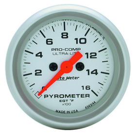 AutoMeter 4344 GAUGE; PYROMETER (EGT); 2 1/16in.; 1600deg.F; DIGITAL STEPPER MOTOR; ULTRA-LITE