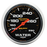 AutoMeter 5431 GAUGE; WATER TEMP; 2 5/8in.; 140-280deg.F; LIQUID FILLED MECH; PRO-COMP