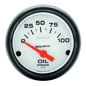 AutoMeter 5727 GAUGE; OIL PRESSURE; 2 1/16in.; 100PSI; ELECTRIC; PHANTOM