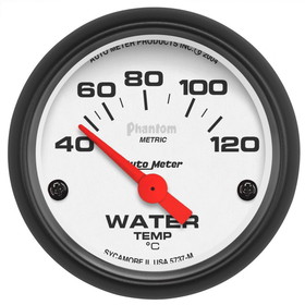 AutoMeter 5737M 2-1/16 in. WATER TEMPERATURE, 40-120 Celsius, PHANTOM