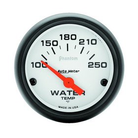 AutoMeter 5737 GAUGE; WATER TEMP; 2 1/16in.; 100-250deg.F; ELECTRIC; PHANTOM