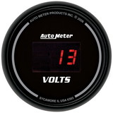 AutoMeter 6393 GAUGE; VOLTMETER; 2 1/16in.; 18V; DIGITAL; BLACK DIAL W/RED LED