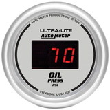 AutoMeter 6527 GAUGE; OIL PRESSURE; 2 1/16in.; 100PSI; DIGITAL; SILVER DIAL W/RED LED