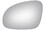 Burco 4104 Burco Side View Mirror Replacement Glass - Clear Glass - 4104