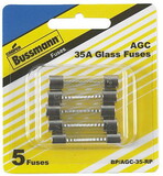 Bussmann BP/AGC35RP Bussmann BP/AGC-35-RP 1/4" x 11/4"/35 Amp AGC Automotive Glass Fuse, (Pack of 5)