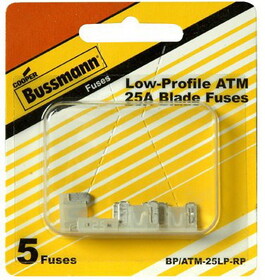 Bussmann BP/ATM25LPRP Bussmann BP/ATM-25LP-RP 25 Amp Low Profile ATM Blade Fuse