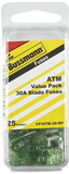 Bussmann VP/ATM30RP Bussmann (VP/ATM-30-RP) Green 30 Amp Fast Acting ATM Mini Fuse, (Pack of 25)
