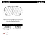 Centric Parts C-Tek 103.09230 Disc Brake Pad Set