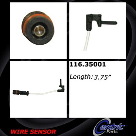 Centric Parts 116.35001 Centric Parts 11635001 Disc Brake Pad Wear Sensor