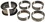 Clevite MS909H Clevite Chevrolet Pass &amp; Trk 262 267 302 305 307 327 350 H/P V8 1967- Main Bearing Set