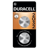 Duracell DL2032B2 Duracell 2032 Lithium Coin Battery 3V, CR2032 Battery, Bitter Coating Discourages Swallowing, 2 Pack