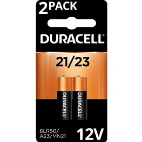 Duracell MN21B2 Duracell 21/23 Alkaline Battery, 12V Long-Lasting Batteries, 2 Pack